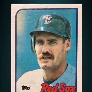 Topps color error card!, MLB Wade Boggs 1989 baseball trading card, super rare!!